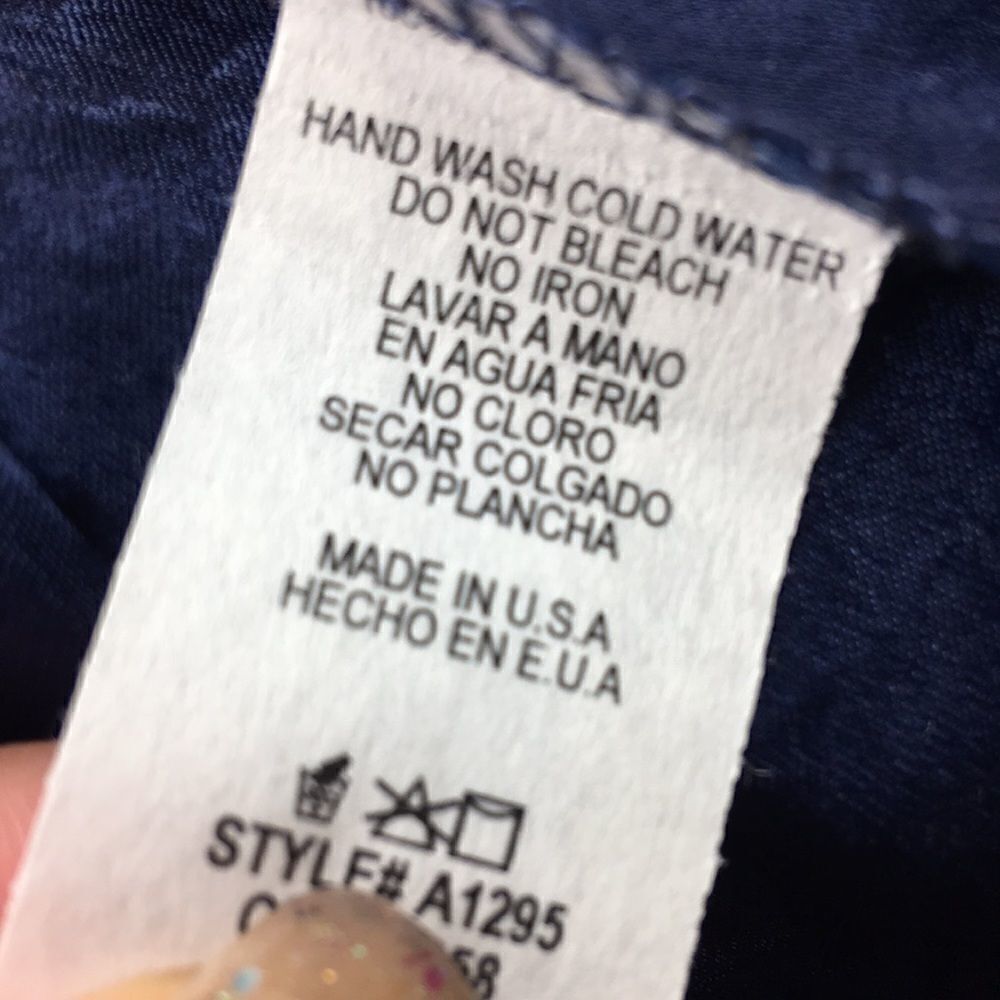 New Long sleeved wash satin v-neck top with cutout - Picture 6 of 10